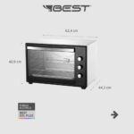 Forno Elétrico Best 60L 127V: potência, espaço e versatilidade para assar receitas com praticidade. - Imagem 5