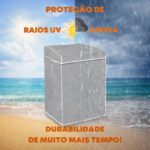 Capa Premium Impermeável para Máquina de Lavar 12kg a 17kg com proteção UV e ajuste traseiro, ideal para Brastemp, Electrolux e Consul. - Imagem 5