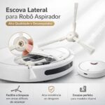 Kit 2 Escovas Laterais para Robô Aspirador X10+/X20+/S10+/S20+ com alta durabilidade e limpeza eficiente - Imagem 5