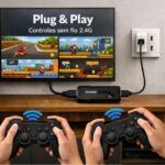 Video Game Retro Game Stick Lite 4K HDMI 64GB com 2 controles: plug and play com jogos retrô para toda a família. - Imagem 4