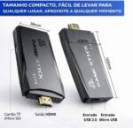 Video Game Retro Game Stick Lite 4K HDMI 64GB com 2 controles: plug and play com jogos retrô para toda a família. - Imagem 8