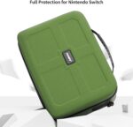 COOWPS Switch Case: proteção total e espaço para console, controles e 18 jogos. Ideal para transportar seu Nintendo Switch com segurança. - Imagem 4