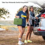 COOWPS Switch Case: proteção total e espaço para console, controles e 18 jogos. Ideal para transportar seu Nintendo Switch com segurança. - Imagem 6