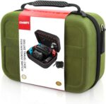 COOWPS Switch Case: proteção total e espaço para console, controles e 18 jogos. Ideal para transportar seu Nintendo Switch com segurança. - Imagem 8