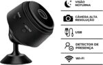 Mini Câmera Espiã A9 Wi-Fi Full HD 1080p: vigilância discreta com visão 150° e monitoramento por app IOS/Android - Imagem 7