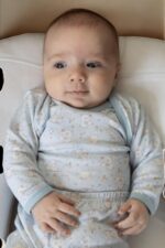 Conjunto Bebê Blusa e Calça Azul Coelho: conforto e estilo para meninos, ideal para o dia a dia. - Imagem 3