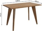 Mesa Madesa 5319 para escritório: tampo de madeira, design retrô e alta resistência para seu ambiente de trabalho. - Imagem 3