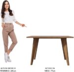 Mesa Madesa 5319 para escritório: tampo de madeira, design retrô e alta resistência para seu ambiente de trabalho. - Imagem 4