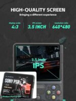 RG36S Portátil com 5400+ jogos, tela IPS 3,5, 64GB e suporte HDMI/2.4G Preto - Imagem 7