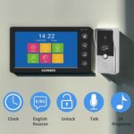 Vídeo porteiro para casa com tela LCD 7 polegadas, interfone com fio e desbloqueio RFID para mais segurança na entrada - Imagem 7