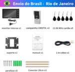 Vídeo porteiro para casa com tela LCD 7 polegadas, interfone com fio e desbloqueio RFID para mais segurança na entrada - Imagem 9