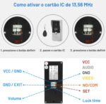 Vídeo porteiro para casa com tela LCD 7 polegadas, interfone com fio e desbloqueio RFID para mais segurança na entrada - Imagem 11