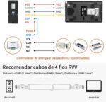 Vídeo porteiro para casa com tela LCD 7 polegadas, interfone com fio e desbloqueio RFID para mais segurança na entrada - Imagem 12