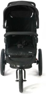 Flux Carrinho de Bebê Infanti Preto: conforto e proteção com 3 rodas, assento reclinável e capota UV50+ ampla. - Imagem 7