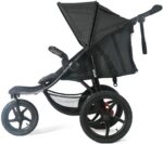 Flux Carrinho de Bebê Infanti Preto: conforto e proteção com 3 rodas, assento reclinável e capota UV50+ ampla. - Imagem 8