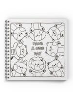 Coleção Cute & Comfy Premium Edition: livro de colorir adulto com 24 ilustrações fofas, 12 canetas e efeito relaxante para comprar já. - Imagem 5