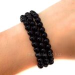 Pulseira de Esferas de Turmalina Negra Natural: proteção e elegância para o dia a dia - Imagem 3
