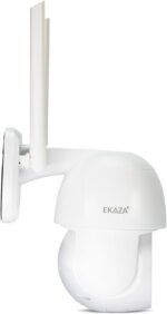 Câmera externa EKAZA WiFi com visão ampla, áudio bidirecional e detecção de movimento, compatível com Alexa e Google Assistant - Imagem 5