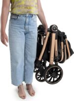Carrinho de Bebê Infanti Romanzo Preto Bronze: conforto, segurança e praticidade com assento reversível e capota UV50+ - Imagem 6