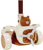 Patinete Aviãozinho Feliz DM Toys com LED, som e altura ajustável até 60kg para crianças. - Imagem 3
