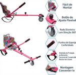 Joyfox Carrinho universal para hoverboard regulável: mais segurança, conforto e diversão com encosto alto e ajuste central. - Imagem 3