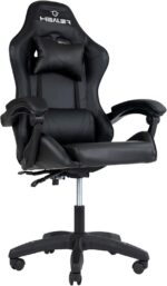 Cadeira Gamer Lancer Preta Healer: conforto ergonômico, reclínio até 145° e suporte premium para jogos e trabalho. - Imagem 4