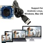 Câmera USB ELP Fisheye 180° 1080P 100fps para PC, visão ampla e alta velocidade - Imagem 4