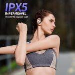 Fones Bluetooth Esportivos IPX7 com 80h de bateria e gancho antiqueda para treino intenso - Imagem 6