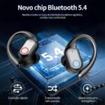 Fones Bluetooth Esportivos IPX7 com 80h de bateria e gancho antiqueda para treino intenso - Imagem 8