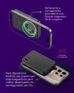 Power Bank Geonav Slim Pro 10.000 mAh 3 em 1: carregamento por indução, compatível com iPhone, Apple Watch e AirPods. - Imagem 4
