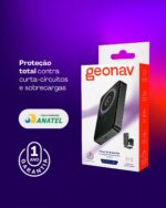 Power Bank Geonav Slim Pro 10.000 mAh 3 em 1: carregamento por indução, compatível com iPhone, Apple Watch e AirPods. - Imagem 8