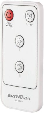 Aquecedor de parede Britânia BAQ220B 1500w 127v com controle remoto, timer e função 2 em 1 para mais conforto - Imagem 5