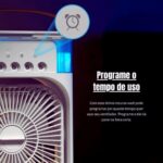 Ventilador Portátil Mini Ar Condicionado Climatizador Umidificador com Led (Branco) - Imagem 4