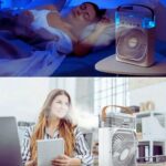 Ventilador Portátil Mini Ar Condicionado Climatizador Umidificador com Led (Branco) - Imagem 5