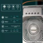 Ventilador Portátil Mini Ar Condicionado Climatizador Umidificador com Led (Branco) - Imagem 7