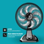 WAP Ventilador de Mesa e Parede 50cm FLOW TURBO, Tecnologia Silenciosa e Econômica, 8 Pás e 3 Velocidades, 180W 127V - Imagem 4