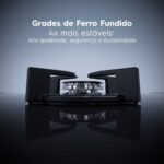 Electrolux Cooktop 5 Bocas KE5GW Bivolt com Mesa de Vidro, ChamaPrecisa e Grade em Ferro Fundido para cozinhar com eficiência. - Imagem 6