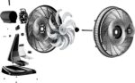 WAP Ventilador de Mesa e Parede 50cm FLOW TURBO, Tecnologia Silenciosa e Econômica, 8 Pás e 3 Velocidades, 180W 127V - Imagem 18