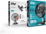 WAP Ventilador de Mesa e Parede 50cm FLOW TURBO, Tecnologia Silenciosa e Econômica, 8 Pás e 3 Velocidades, 180W 127V - Imagem 19