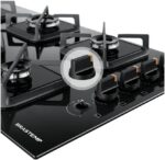 Cooktop Brastemp BDS85AE 5 Bocas GLP com mesa de vidro, acendimento automático e alta potência para sua cozinha. - Imagem 6