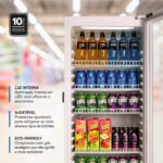 Refrigerador Expositor Eos 198L: vidro duplo antiembaçante, ideal para exibir bebidas com praticidade e alta visibilidade. - Imagem 6
