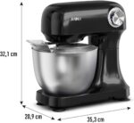 Batedeira Arno Bake Easy KM10 500W: potência, 12 velocidades e tigela inox 3,5L para receitas perfeitas. - Imagem 3