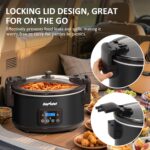 SUNVIVI Panela Elétrica 8,5L: grande capacidade, timer digital e manter aquecido para refeições práticas e sem esforço - Imagem 5
