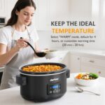 SUNVIVI Panela Elétrica 8,5L: grande capacidade, timer digital e manter aquecido para refeições práticas e sem esforço - Imagem 6