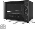 Forno Elétrico Fogatti Top60 60L Black 110V: alta capacidade, 1750W e praticidade para sua bancada. - Imagem 5