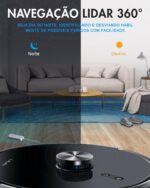 Lilin X6 Robô Aspirador LIDAR Bivolt com Mapeamento, Auto Recarga e Tanque 3 em 1 - Imagem 6
