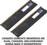 PC Gamer Ryzen 5 5500 com RTX 3050 6GB, 16GB RAM, SSD NVMe 500GB e Windows 11 para jogos rápidos e prontos para uso - Imagem 5