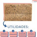 Folhas Seda Kraft Floral Premium 25x35cm: toque sofisticado e proteção elegante para presentes e embalagens criativas Eco Box Preto - Imagem 4