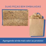 Folhas Seda Kraft Floral Premium 25x35cm: toque sofisticado e proteção elegante para presentes e embalagens criativas Eco Box Preto - Imagem 8