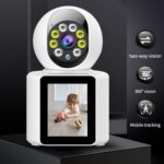 Câmera Babá Eletrônica YODHE Wi-Fi 4MP com visão 360°, áudio bidirecional e monitoramento remoto inteligente - Imagem 3